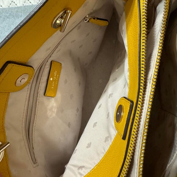KATE SPADE YELLOW/GOLD Jordyn handbag, Pebbled leather - Picture 5 of 10